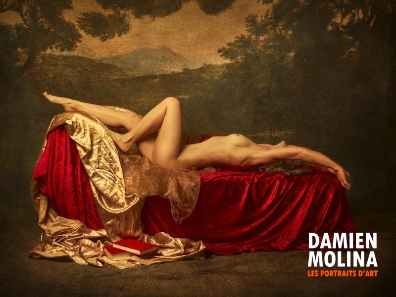 nu-artistique-pictural-allongee-tableau-17e-sieclew - Damien Molina - Photographe