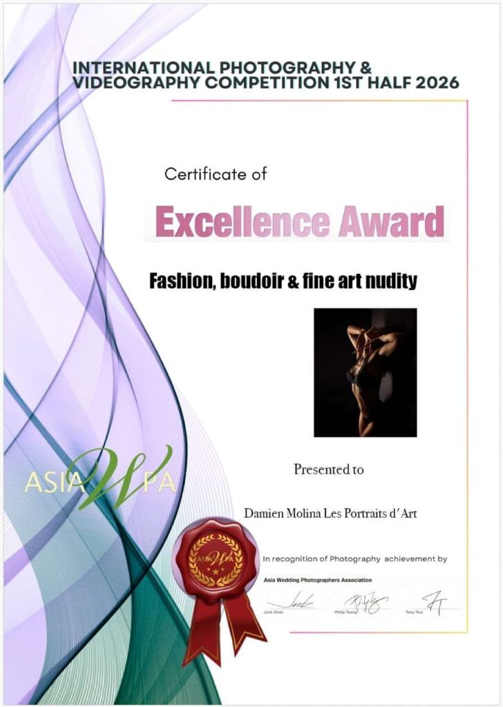 fashion-boudoir-fineart-excellence-perrine-photographe-strasbourg - Damien Molina - Photographe Photo boudoir clair-obscur Excellence Award AsiaWPA, Damien Molina photographe Strasbourg